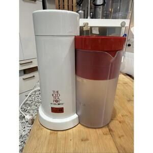 The Iced Tea Pot By Mr. Coffee w Pitcher Model TM1.5 Red Electric Maker Machine*